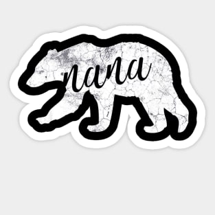 Cute Nana Bear Shirt Grandmother Sticker